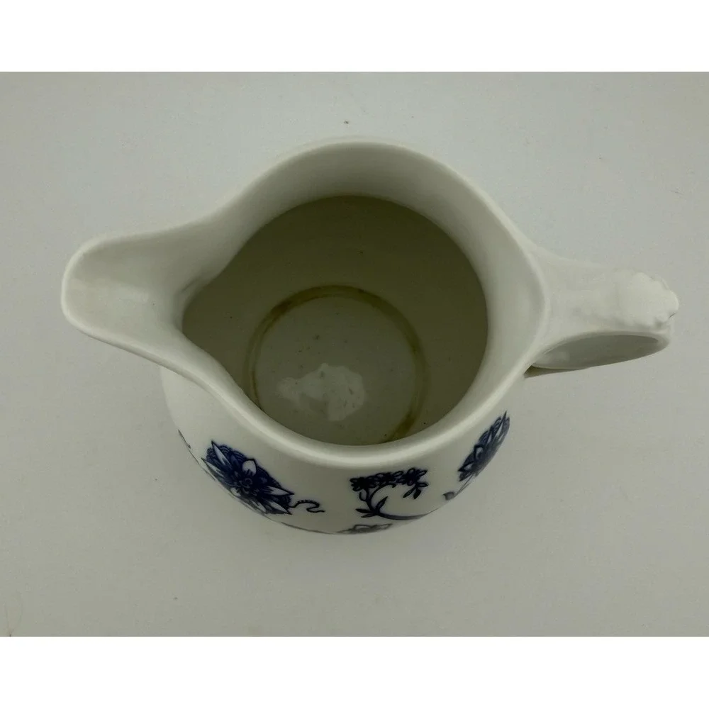 Jellmann Weiden‎ Bavaria W Germany Rose Pattern Creamer Pitcher Blue White